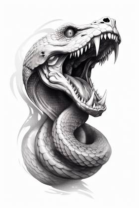 Beispiel Tattoodrift Tattoo: Cobra